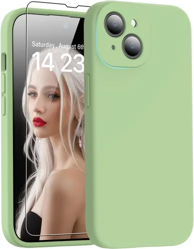 Miniatura 114 de DEENAKIN Funda de silicona compatible con iPhone 12 con protector de pantalla, mejora la protección de la cámara, funda protectora suave y flexible