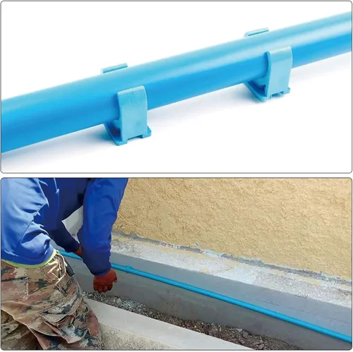Miniatura 9 de 80 abrazaderas para tuberías de agua de PVC en forma de U, clips para tubos de 1/4 de pulgada (0.630 in), bandejas de TV, soporte de tubo Pex