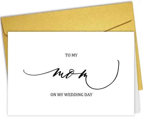Miniatura 9 de Nchigedy Tarjeta del día de boda para padre, tarjeta de agradecimiento, interior en blanco, 8 x 5.3 pulgadas, tarjeta pesada, funda protectora de #6