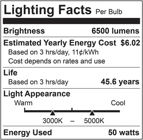 Miniatura 7 de Euri Lighting EUD4-50W103sw-S, Linkable 4FT DUAL CCT Lineal Up/Down Light, 50W, 6500lm, 3000K/4000K/5000K, 120-277V, Clasificación de humedad, 0-10V