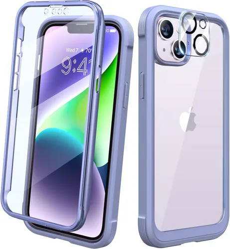 Miniatura 209 de Diaclara - Funda compatible con iPhone 11, carcasa resistente de cuerpo completo con protector de pantalla integrado sensible al tacto y Transparente