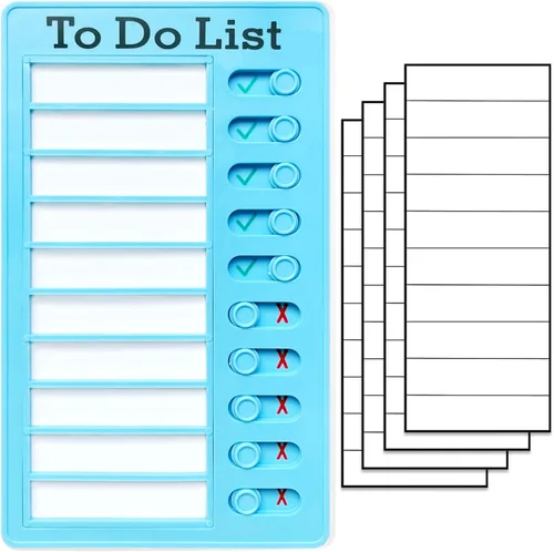 Tabla de tareas para niños, lista de tareas, tabla de rutina diaria y lista de verificación de planificación y tabla de planificación portátil para