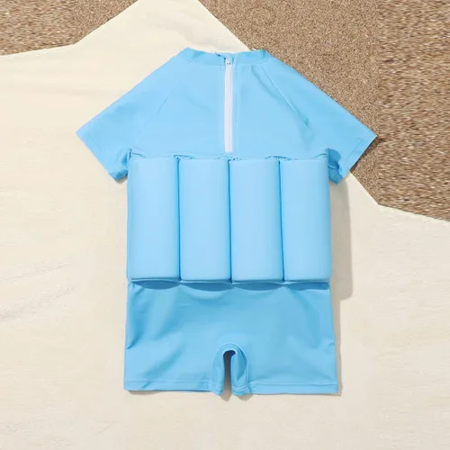Miniatura 3 de Traje de baño de una pieza para niñas y niños, hawaiano, playa, deporte, verano, traje de baño Azul claro - pterosaurio