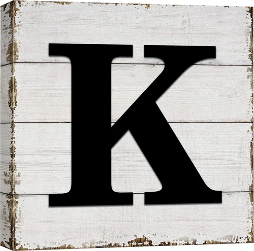 Miniatura 8 de wall26 Lienzo decorativo para pared, letras inglesas, fondo de madera, decoración de pared para el hogar, dormitorio, sala de estar, cuadros