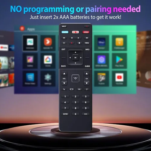 Miniatura 4 de XRT122 - Control remoto de repuesto compatible con Vizio Smart TV D55U-D1 D58U-D3 D60-D3 E32-C1 E32H-C1 E40-C2 E40X-C2 E43-C2 E48-C2 E50-C1 E65-C1