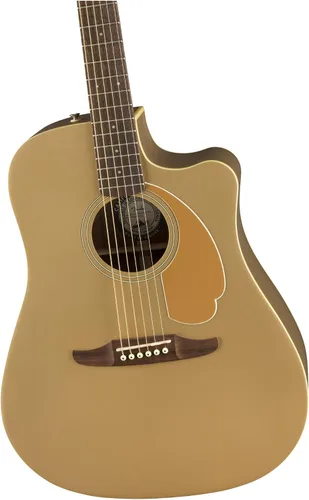 Miniatura 4 de Fender Redondo Player - Guitarra acústica, con garantía de 2 años, bronce satinado, diapasón de nogal