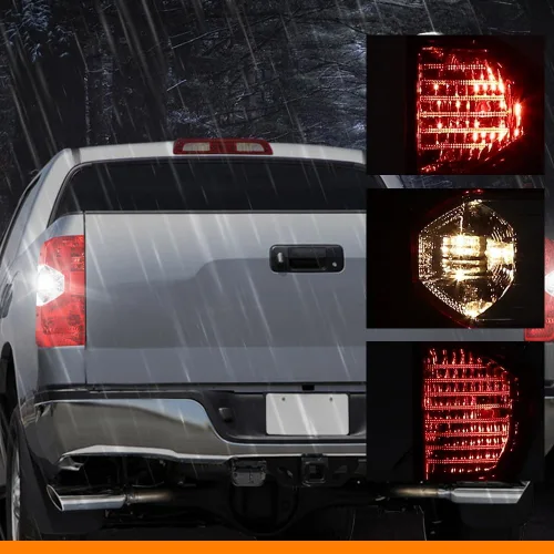 Miniatura 3 de G-PLUS Luces Traseras Compatibles con Toyota Tundra Pickup Truck 2014 2015 2016 2017 2018 2019 2020 2021 Lámparas de Freno Izquierda y Derecha Lente