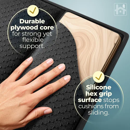 Miniatura 5 de Golden Home Essentials Soporte de sofá resistente para cojines caídos, tablero de cojín de sofá extra ancho de 21.5 x 72 pulgadas, tablero