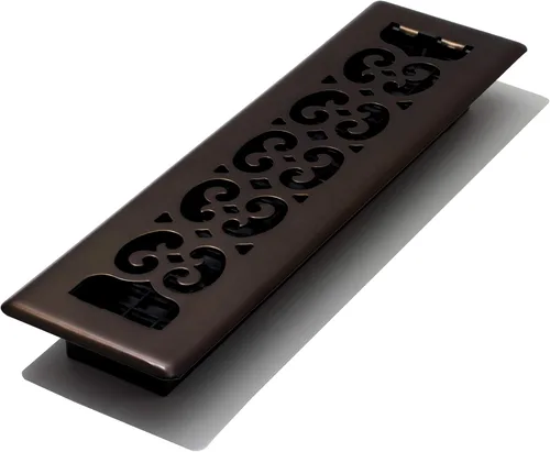 Miniatura 23 de Placa embellecedora cromada Decor Grates con ornamento Acabado cepillo níquel (Brushed Nickel Finish)