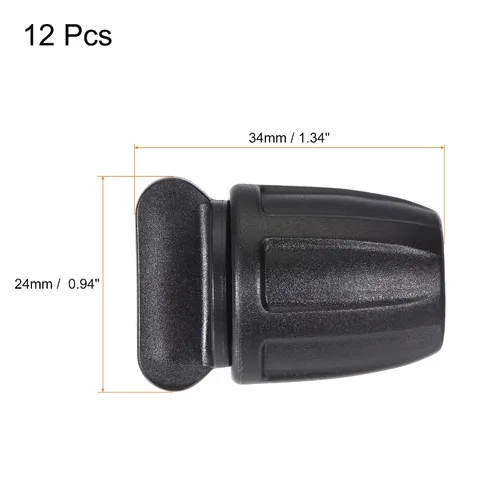 Miniatura 2 de MECCANIXITY Tapa de extremo de riego por goteo, accesorio de púas de 0.315 in/0.433 in para jardín, cinta de goteo, sistema de rociadores