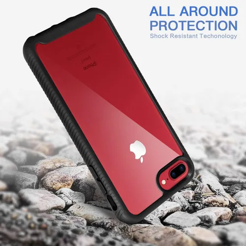 Miniatura 5 de IDweel Funda para iPhone 8 Plus/7 Plus, carcasa resistente a prueba de golpes con protector de pantalla integrado, funda híbrida resistente a