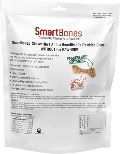 Miniatura 2 de SmartBones Con masticables grandes de pollo real, dale a tu perro un masticable sin cuero crudo para perros, 3