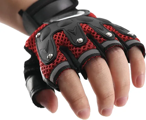 Miniatura 3 de IPENNY Guantes de entrenamiento unisex para hombre y mujer, guantes de ciclismo de medio dedo, transpirables, elásticos, guantes de ciclismo