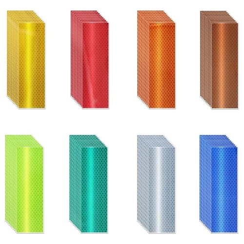 Miniatura 120 de Cinta reflectante blanca de 4 pulgadas, adhesivo de seguridad de advertencia impermeable para exteriores (10 pies)
