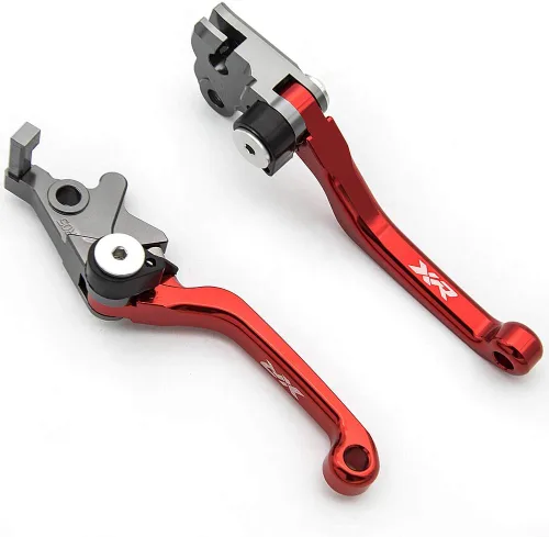 Miniatura 19 de Krace Juego de palancas de freno y embrague pivotantes CNC para motocross de bicicleta de tierra compatible con YZ80/85 2001 2002 2003 2004 2005