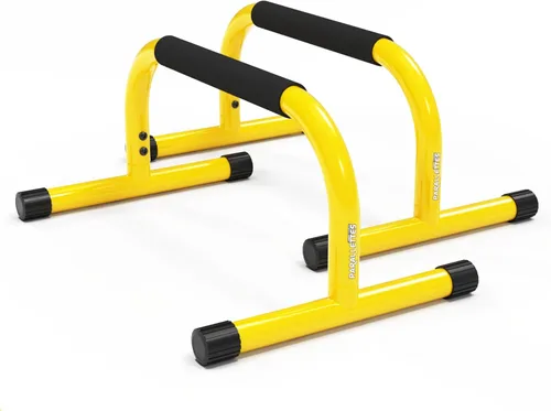 Miniatura 9 de Lebert Parallette Bars - Equipo de entrenamiento de peso corporal resistente para inmersiones, flexiones, sesiones en L y entrenamientos de núcleo