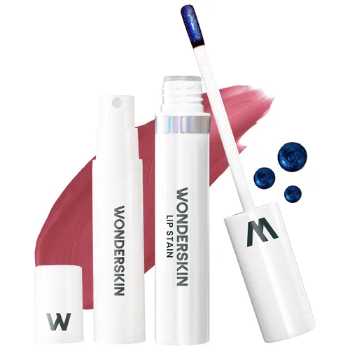Miniatura 30 de Wonderskin Wonder Blading Mancha de Labios Todo el Día Mascarilla Despegable y Kit Revelador - Tinte de Labios Nude Duradero e Impermeable, Kit