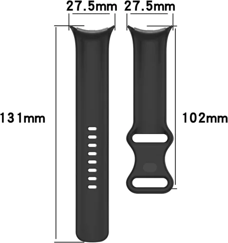 Miniatura 5 de RuenTech Compatible con las correas de reloj Google Pixel, correas de repuesto de silicona suave, pulseras deportivas ajustables para reloj