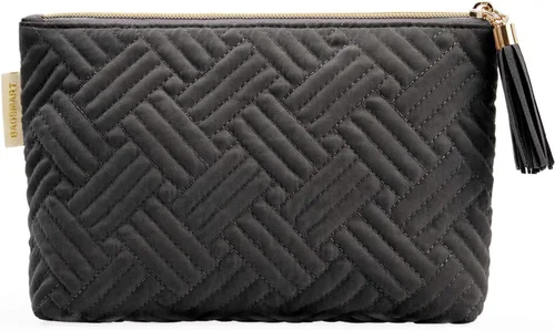 Miniatura 35 de BAGSMART Pequeña bolsa de maquillaje, neceser portátil esponjoso con cierre de cremallera con encanto, organizador de viaje resistente al agua