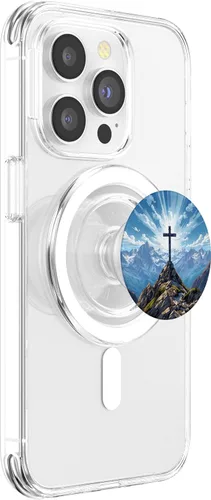 Miniatura 3 de Summit Cross Hiking Landscape PopSockets MagSafe PopGrip for iPhone