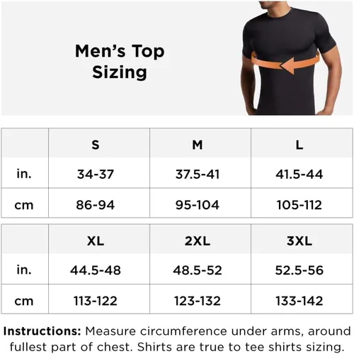Miniatura 2 de Tommie Copper Mens Core Compression Crew Neck Shirt UPF 50, Breathable Base Layer for Sports, Gym & Support