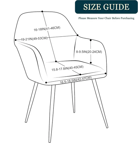 Miniatura 3 de Yonus - Fundas para Silla de Comedor, Fundas para Silla de Acento, Fundas para Silla de Brazos, Protector de Silla Desmontable, Fundas para Silla