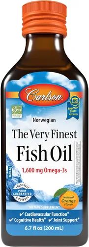 Miniatura 10 de Carlson - El Mejor de Todos los Aceites de Pescado, 1600 mg de Omega-3, Suplemento de Aceite de Pescado Líquido, Aceite de Pescado Noruego, Captura