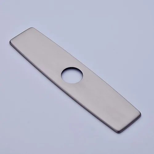 Miniatura 6 de Placa para grifo, placa de cubierta de orificio de fregadero de níquel cepillado, placa rectangular de 10 pulgadas de acero inoxidable 304 para 1