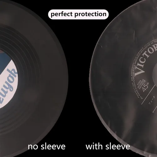 Miniatura 6 de 45 fundas para disco, 100 unidades EP de 7 pulgadas, fundas interiores de disco de vinilo antiestáticas, fundas protectoras redondas