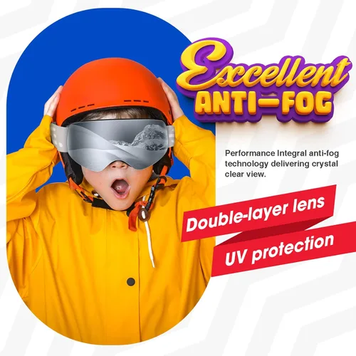Miniatura 6 de EasYoung Gafas de esquí para niños, gafas de snowboard para niños y niñas de 3 a 14 años, gafas de snowboard para niños