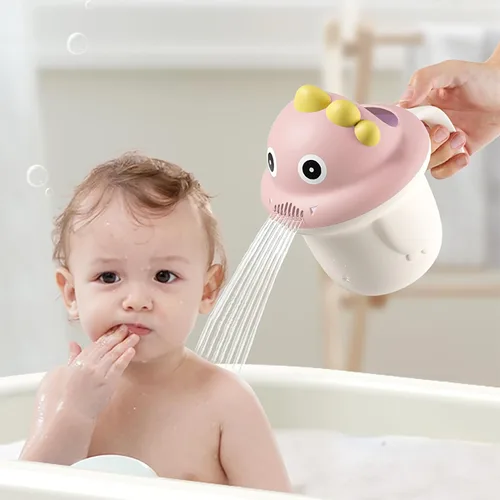 Miniatura 6 de Enjuague Champú Enjuagador Bebé Enjuague Taza de baño para bebé Enjuagador Lavar la taza de pelo protegiendo los ojos del bebé (verde)