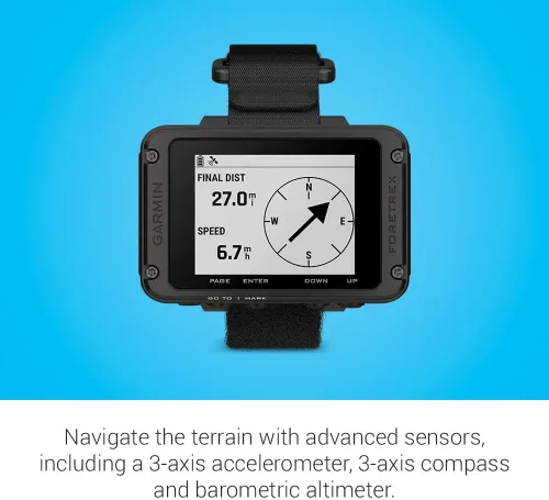 Miniatura 3 de Garmin Foretrex 801, navegación GPS montada en la muñeca, GNSS multibanda mejorada, mayor duración de la batería