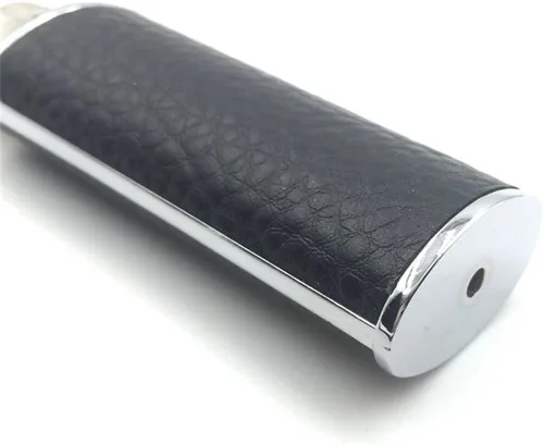 Miniatura 4 de Metal negro cuero encendedor caso cubierta titular para BIC tamaño completo encendedor tipo J6