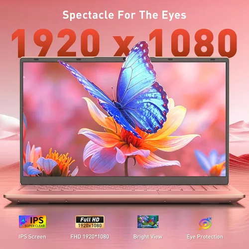 Miniatura 8 de Auusda 2026 Traditional Laptop Computer for Students & Work, 15.6", 3250C Ryzen 3 Processor, WiFi 6, BT 5.3, Backlit Keyboard, Fingerprint, Dual USB