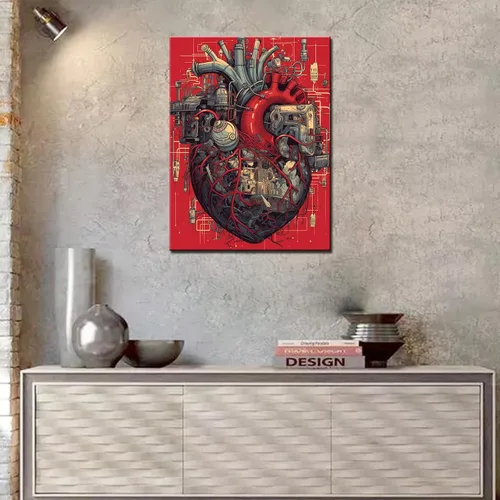 Miniatura 3 de TUMOVO Pintura mecánica de diamantes de corazón DIY 5D, kit de numeración, anatomía humana, cristal de diamantes de imitación, obra de arte mágica