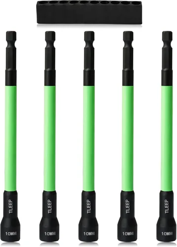 Miniatura 8 de Juego de tuercas de impacto de 150 mm con 1/4" 5/16" 3/8" de potencia magnética, juego de brocas de taladro hexagonal para llave de impacto, juego