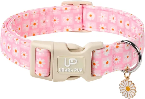 Miniatura 23 de Collar de perro de algodón de dinosaurio con hebilla de metal, collar de regalo para niñas o niños pequeños, medianos y grandes, lindos collares