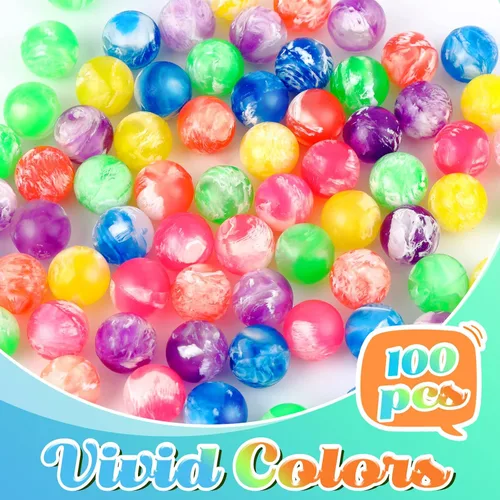 Miniatura 4 de Sumind 100 bolas inflables pequeñas para niños, bolas de goma a granel para bebés, regalos de fiesta de cumpleaños, regalos, premios, máquinas