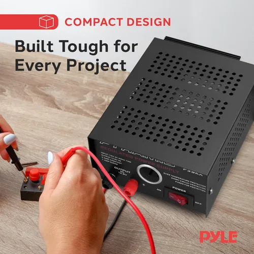 Miniatura 5 de Pyramid PS9KX - Fuente de alimentación de banco compacto universal, convertidor de mesa de laboratorio doméstico regulado lineal de 5 amperios