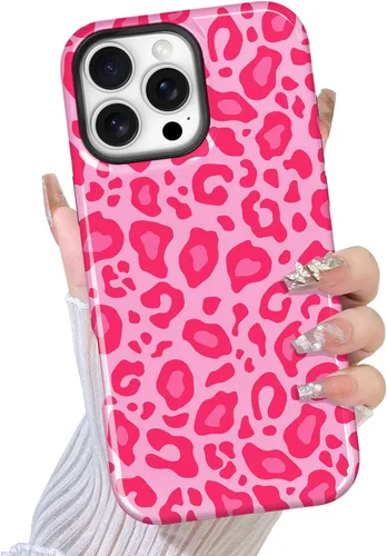 Miniatura 32 de TEAUGHT Compatible con iPhone 11 Funda con patrón lindo estampado de leopardo negro guepardo + protector de pantalla a prueba de golpes, funda