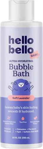 Miniatura 8 de Hello Bello Baño de burbujas para bebé, aroma suave de vainilla de coco, para bebés y niños, botella de 10 onzas