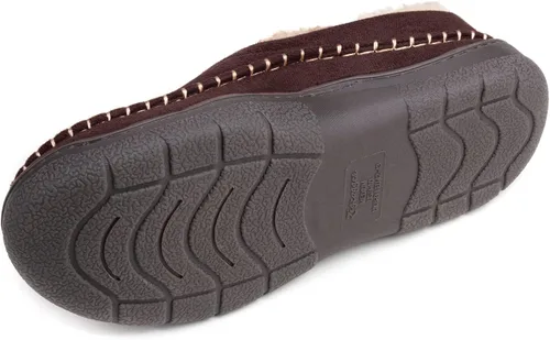Miniatura 6 de Zigzagger - Pantuflas tipo mocasín para hombre, para interiores y exteriores, pantuflas cálidas, cómodas, mullidas y anchas