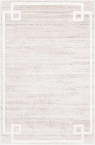 Miniatura 13 de Unique Loom Colección Uptown de Jill Zarin - Alfombra moderna con textura de estilo griego, color beige (1.25 x 1.85 m)