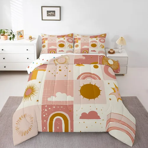 Miniatura 19 de Erosebridal Juego de edredón de robot tamaño Queen, juego de ropa de cama de decoración de robot espacial para dormitorio de niños y niños, juego