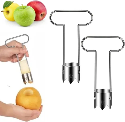 Miniatura 6 de Descorazonador de semillas de pimiento rojo, herramienta multifuncional de acero inoxidable 2026 con mango ergonómico, removedor de núcleo de frutas