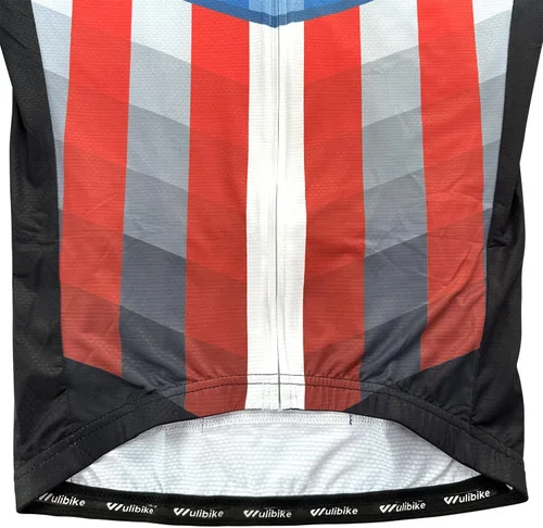 Miniatura 6 de Lo.gas Camiseta de ciclismo de Estados Unidos para hombre, manga corta, camisetas de ciclismo con bandera americana, ropa de bicicleta de carretera