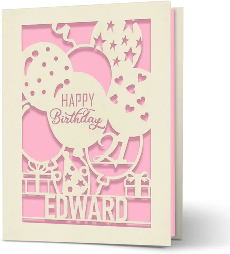 Miniatura 7 de EDSG Tarjetas de cumpleaños personalizadas para mujeres y hombres, tarjeta de feliz cumpleaños para hermana, mamá, papá, hija, hijo, esposo, Azul