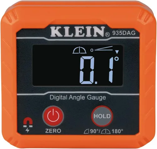 Miniatura 15 de Klein Tools 80035 Kit de herramientas de nivel, electrónico digital de nivel y ángulo con correas de plomero, ángulos de medición, base magnética, 2