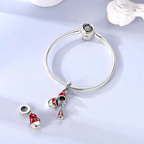 Miniatura 132 de Hapour Dijes de plata de ley 925 para pulseras, collar, joyería europea, colgante de cuentas para mujeres y madres