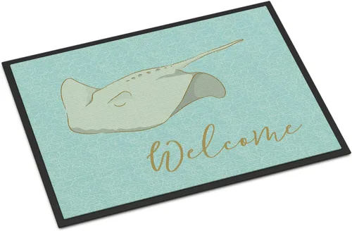 Miniatura 62 de Caroline's Treasures BB8537MAT - Felpudo de delfín bajo el agua de 18 x 27 pulgadas, tapete para puerta delantera interior y exterior, para entrada